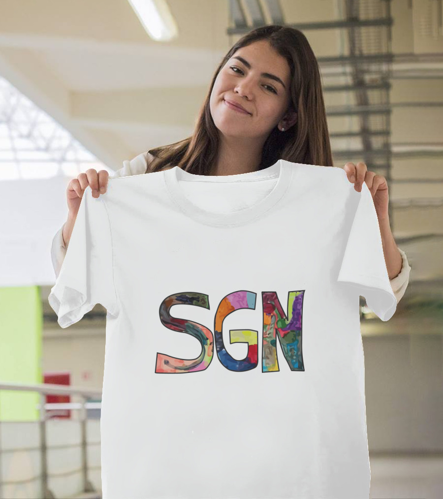 SGN Colorful Letters Merch T-Shirt