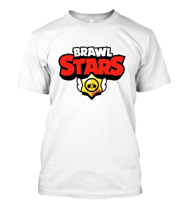 Brawl Stars Logo With Skull Winged Star T-Shirt