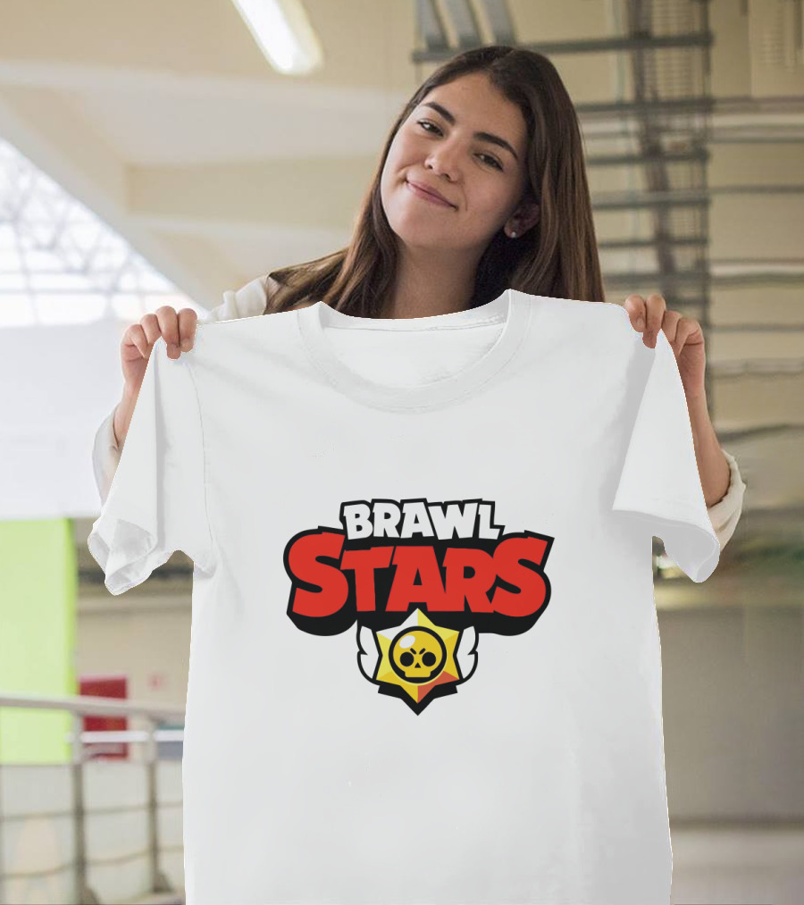 Brawl Stars Logo With Skull Winged Star T-Shirt