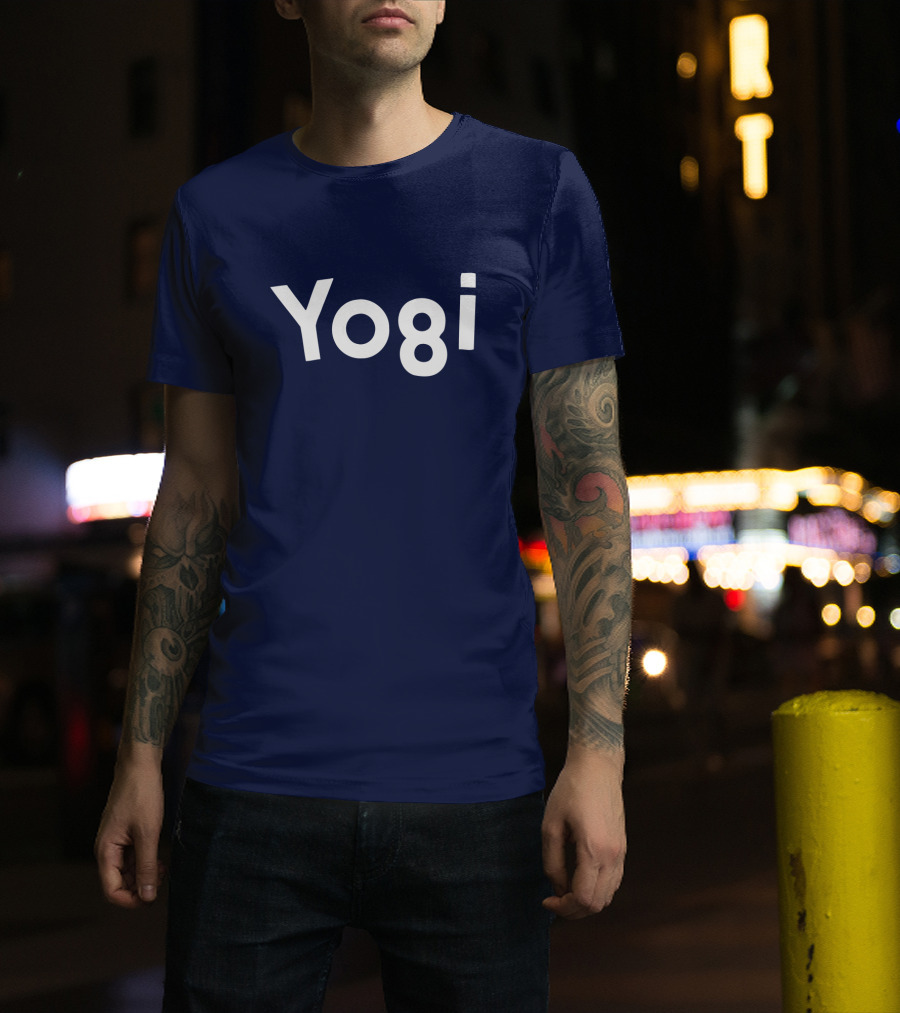 Yogi Bear Cartoon Lettering Bold Playful T-Shirt