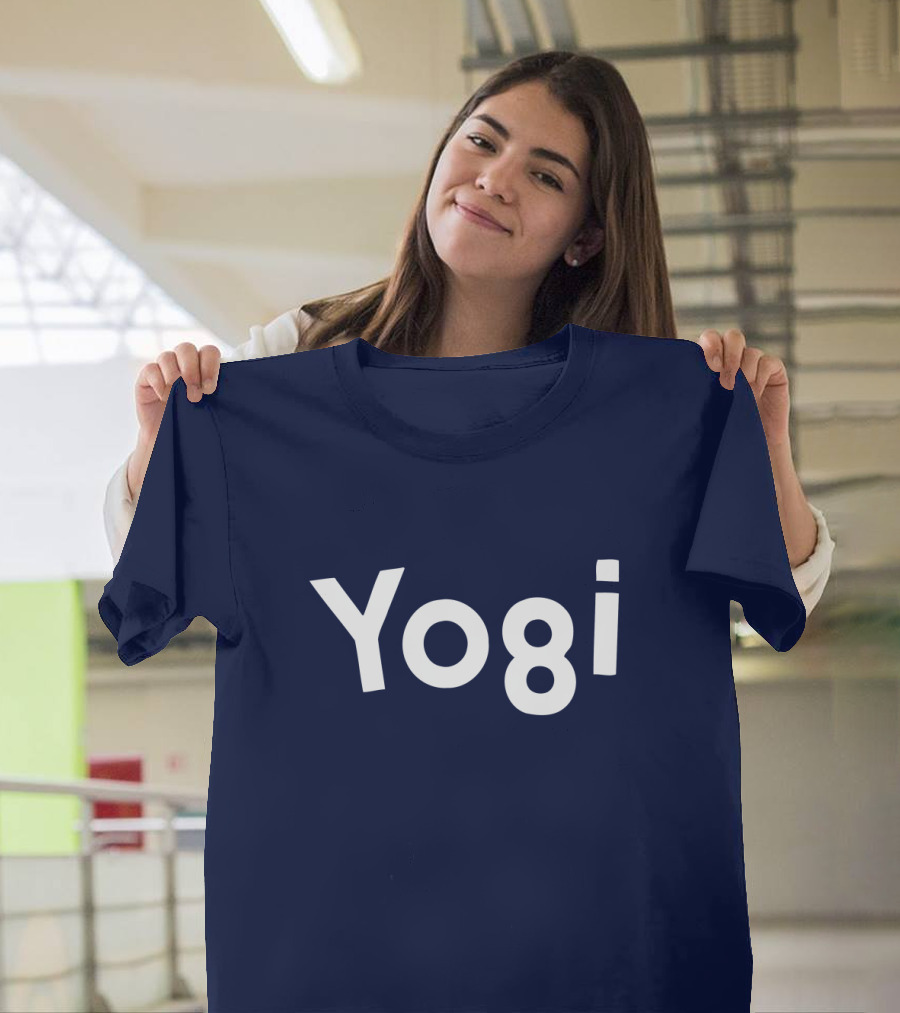 Yogi Bear Cartoon Lettering Bold Playful T-Shirt