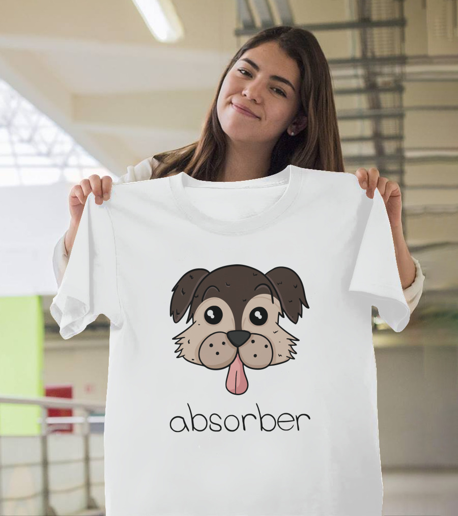 absorber Dog Cartoon Illustration Image T-Shirt