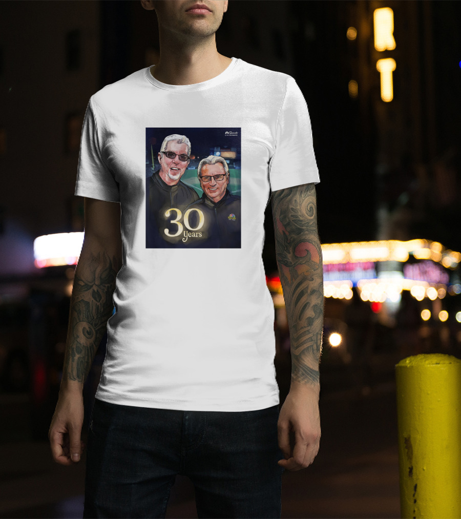 Kruk And Kuip 30 Years NBC Sports Giants Celebrating Broadcasting Legends T-Shirt