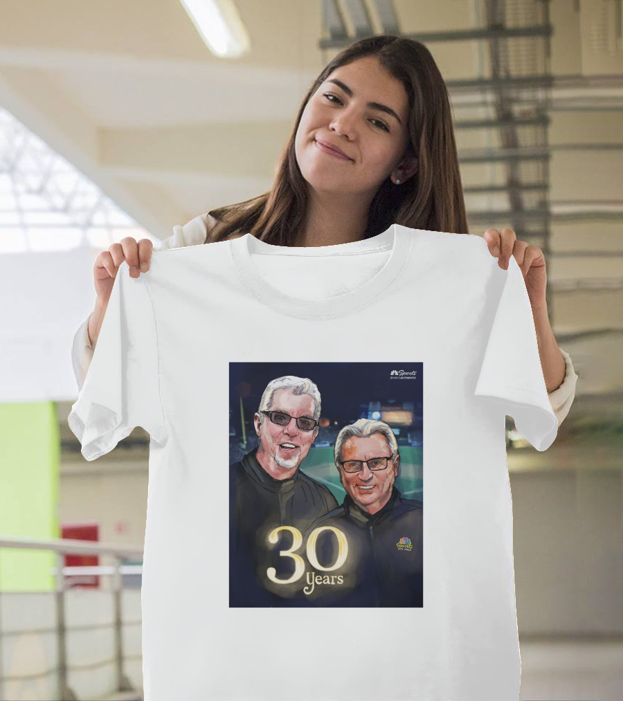 Kruk And Kuip 30 Years NBC Sports Giants Celebrating Broadcasting Legends T-Shirt