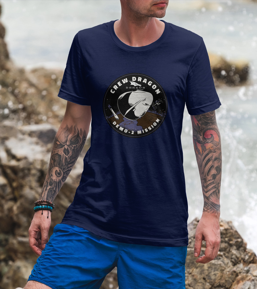 Crew Dragon Demo-2 Mission SpaceX T-Shirt