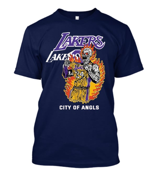 Lakers Flames City Of Angels T-Shirt