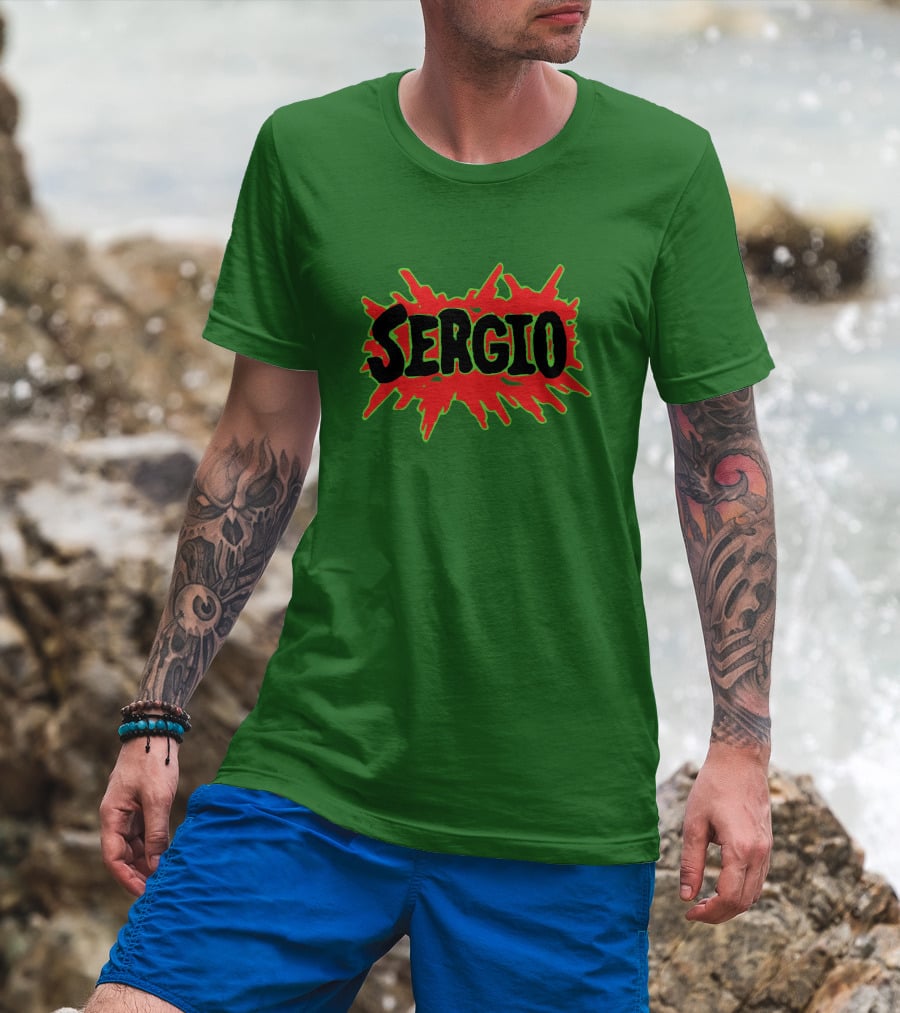 Sergio Romo Day Sergio Logo Burst T-Shirt