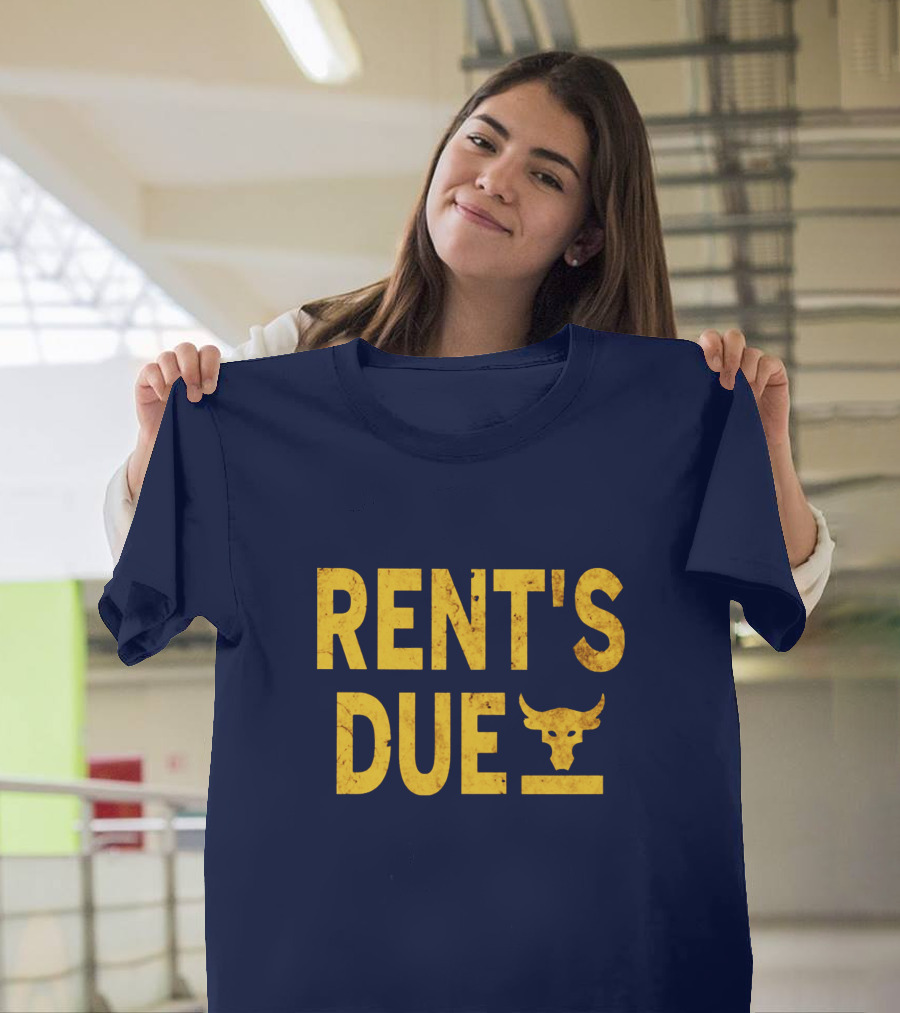 RENT'S DUE Bull Skull T-Shirt