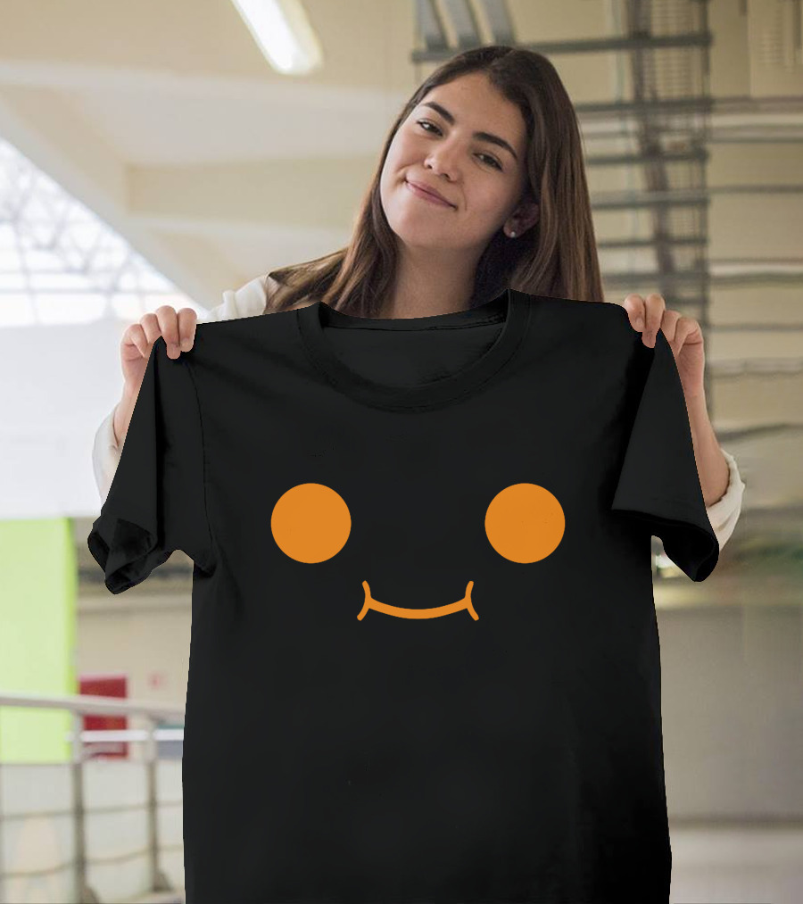 Fundy Smiley Face Minimalist Black-Shirt T-Shirt