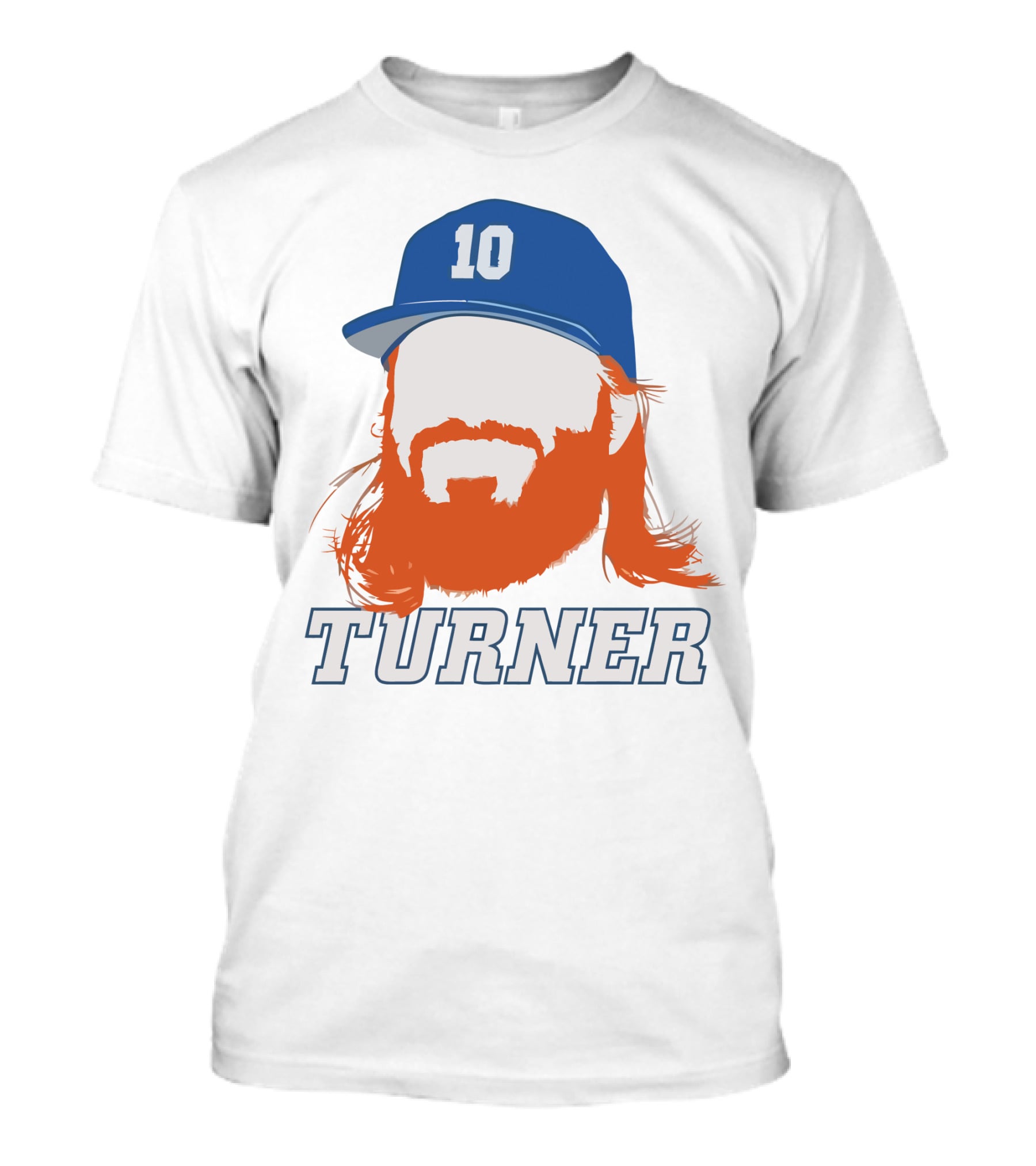 Turner 10 Blue Cap Orange Beard T-Shirt