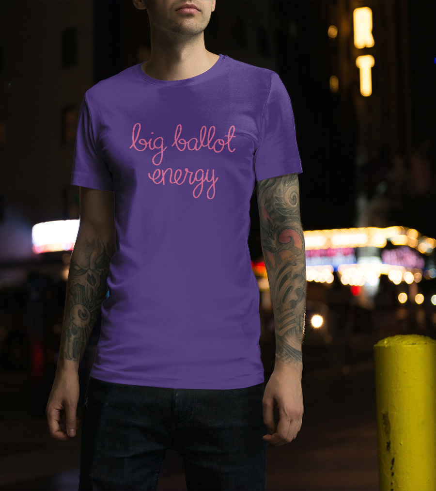 Big Ballot Energy Purple T-Shirt