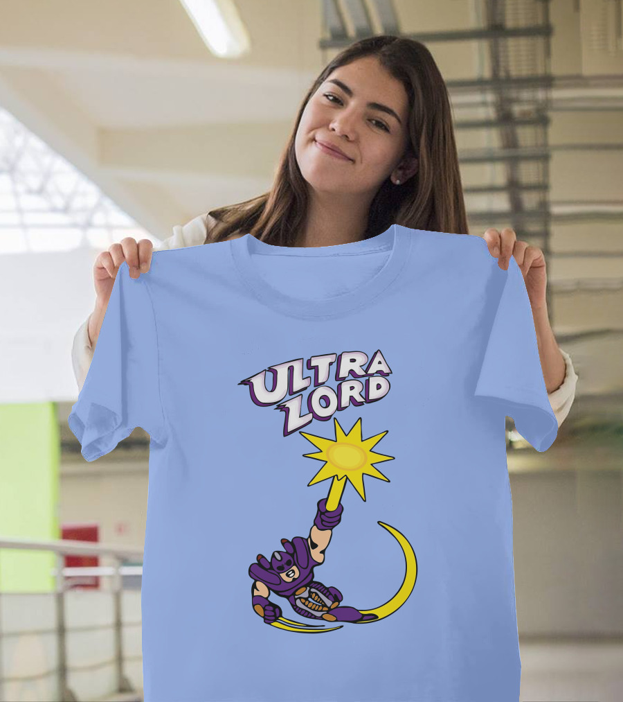 Ultra Lord Heroic Superhero Holding Star Power Burst T-Shirt