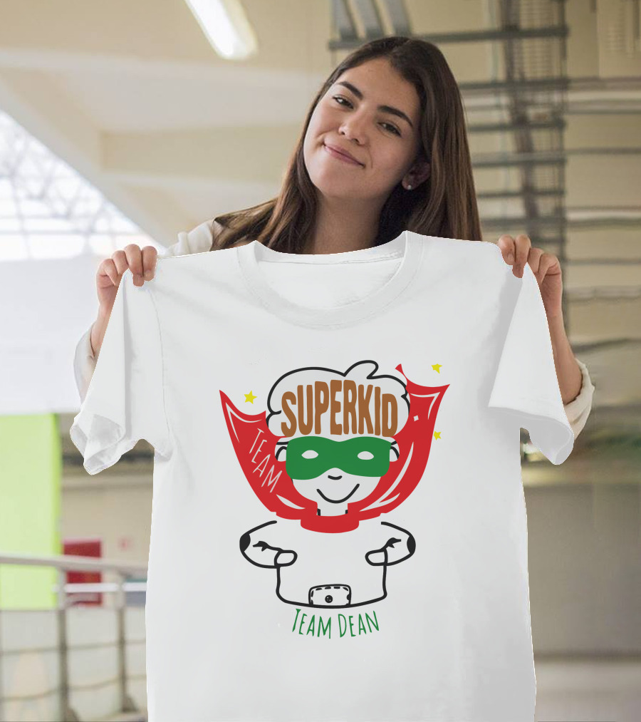 Superkid Team Dean Hero Mask Cape Stars T-Shirt