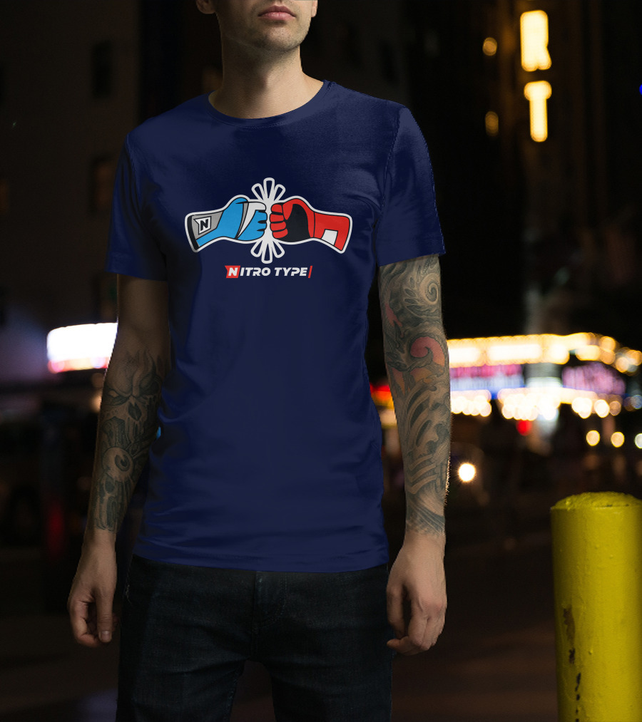NITRO TYPE Fist Bump Racing Gloves T-Shirt