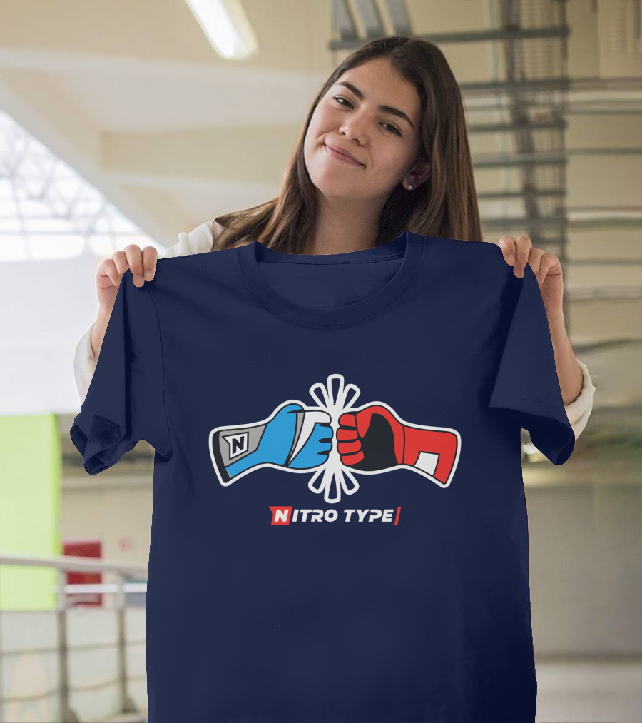 NITRO TYPE Fist Bump Racing Gloves T-Shirt