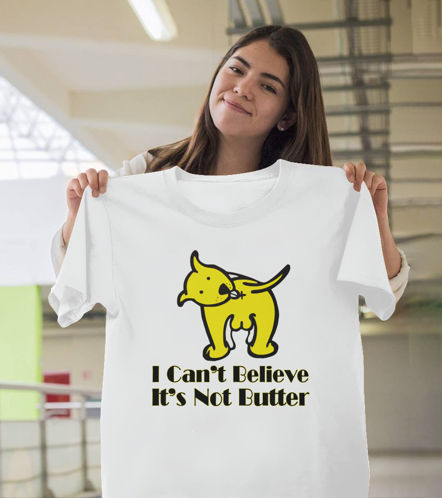 I Can't Believe It's Not Butter Yellow Dog T-Shirt