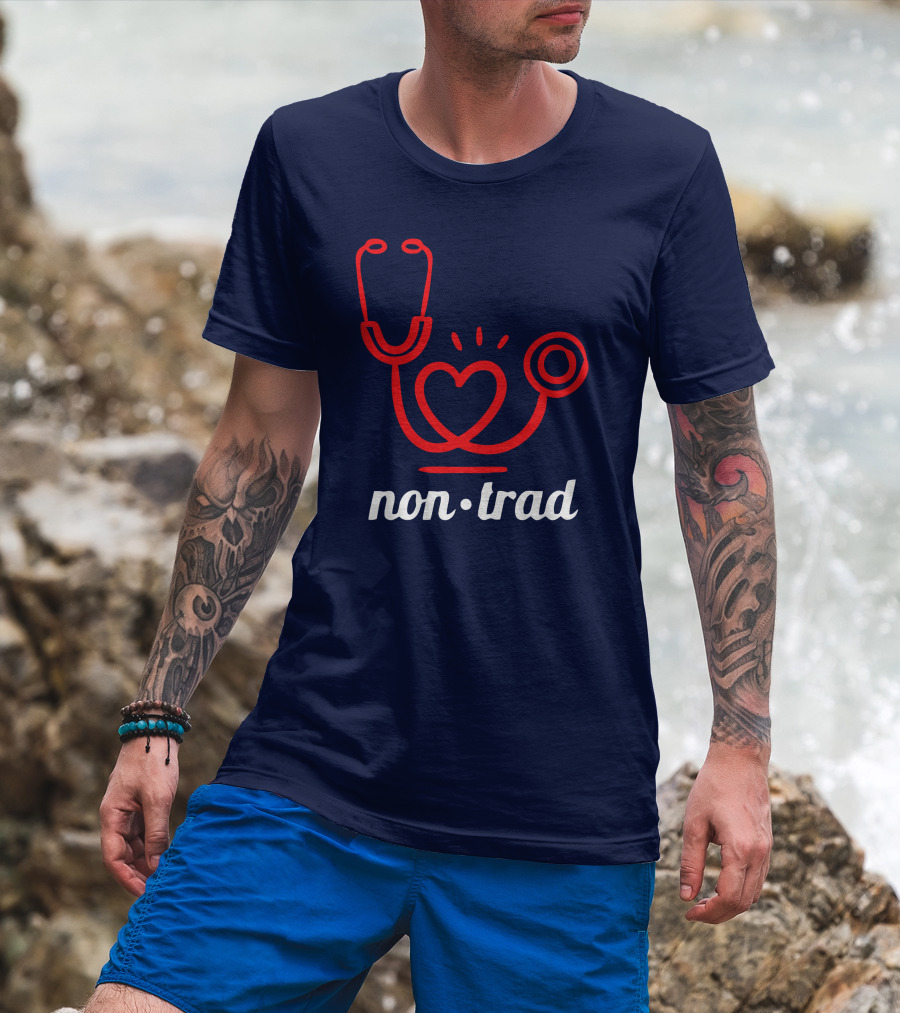 Non Trad Stethoscope Heart Valentine's Day Collection T-Shirt