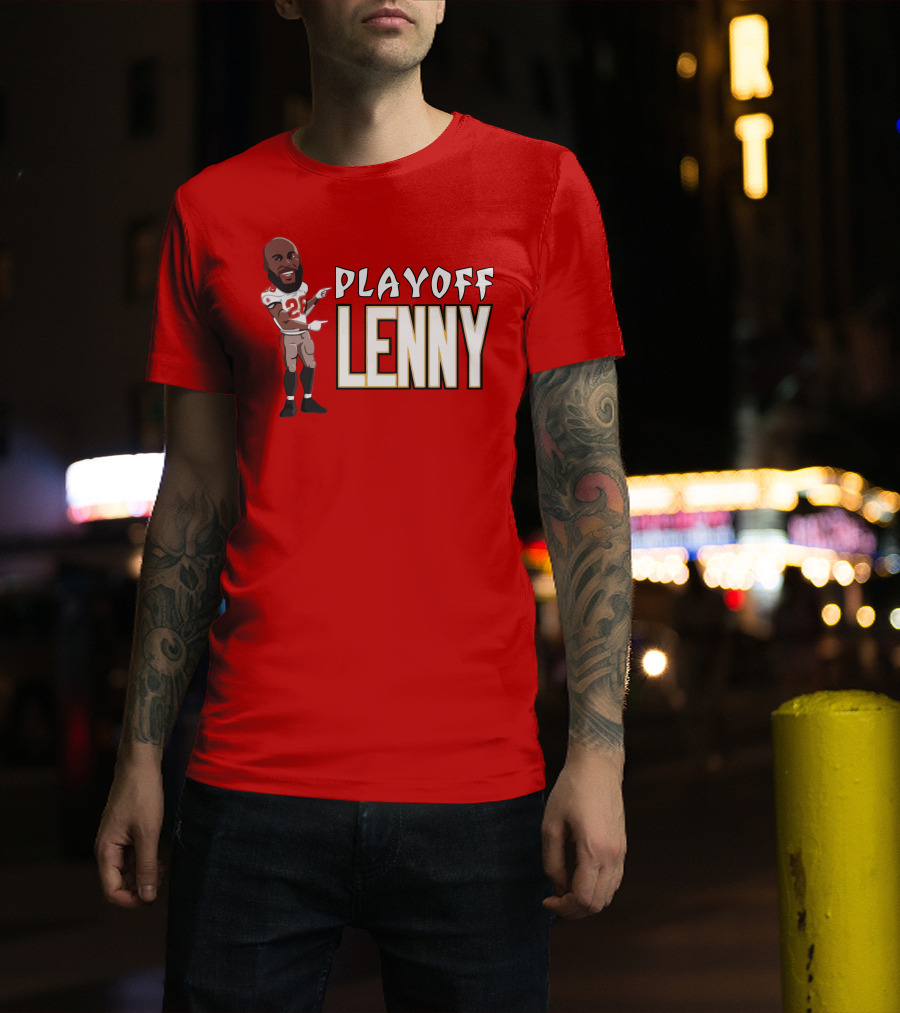 Playoff Lenny NFL Football Cartoon Player 27 T-Shirt