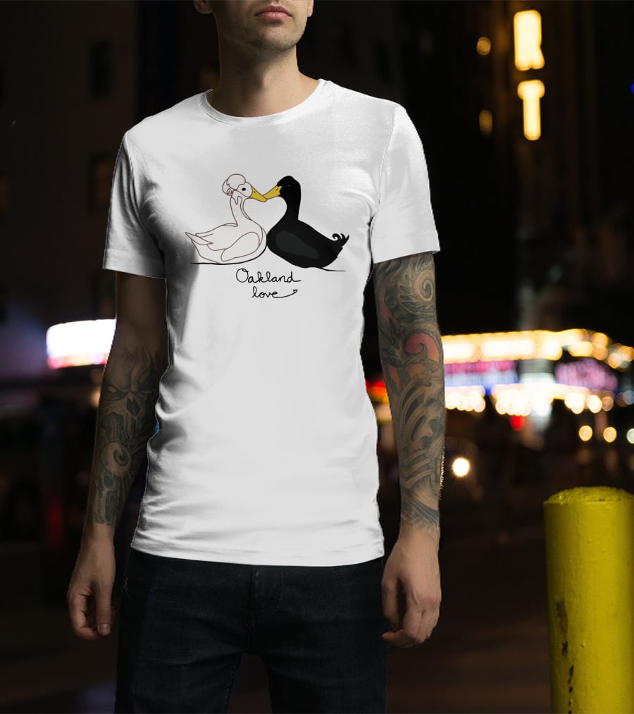 Oakland Love Cutest Duck Couple T-Shirt