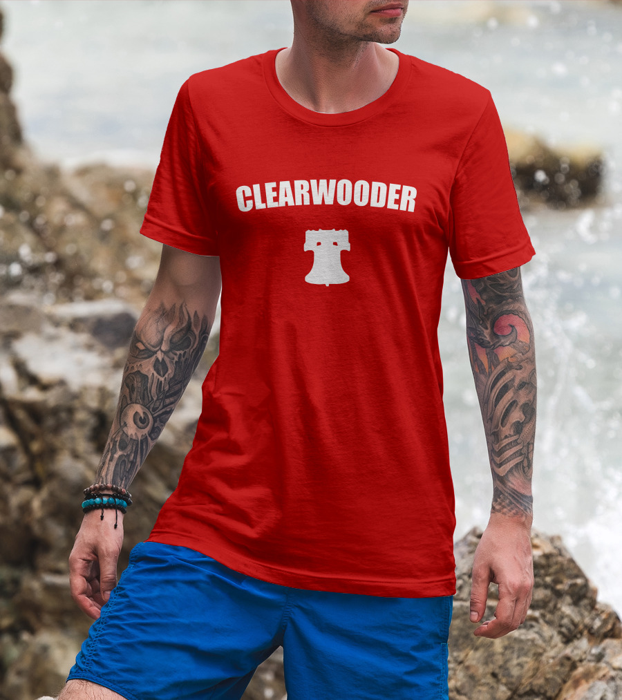 Clearwooder Liberty Bell Icon Red T-Shirt