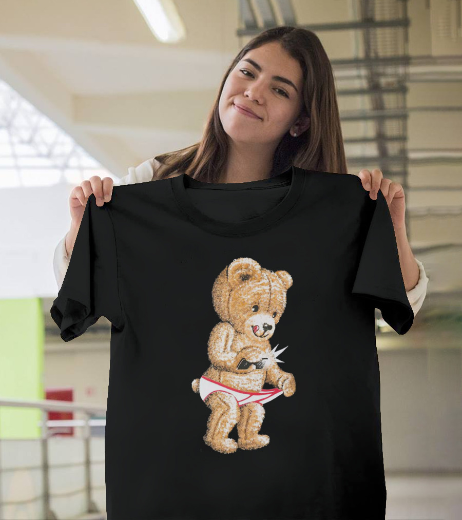 Teddy Bear Selfie Flash T-Shirt