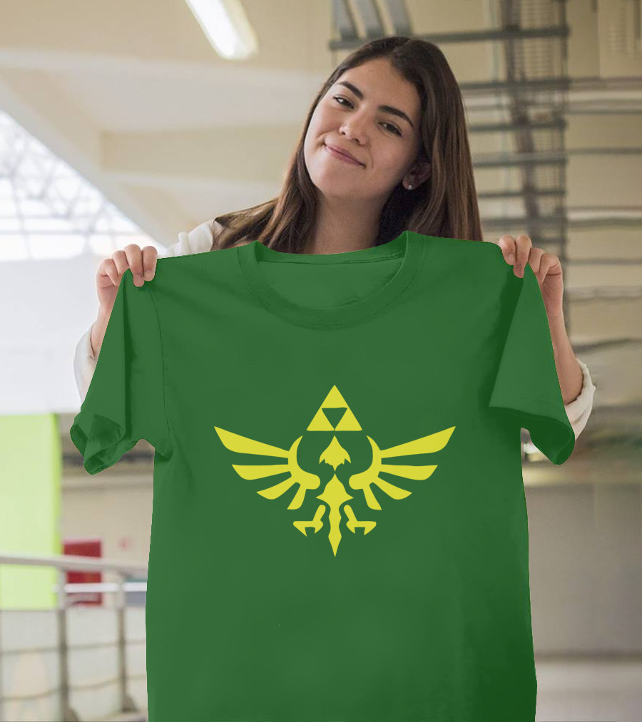 The Legend Of Zelda Hylian Crest Isohel Green T-Shirt