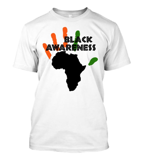 Black Awareness Africa Handprint T-Shirt