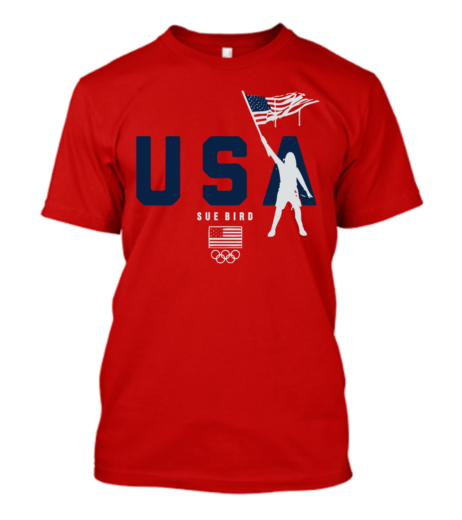 USA Sue Bird Flag Bearer Olympic T-Shirt