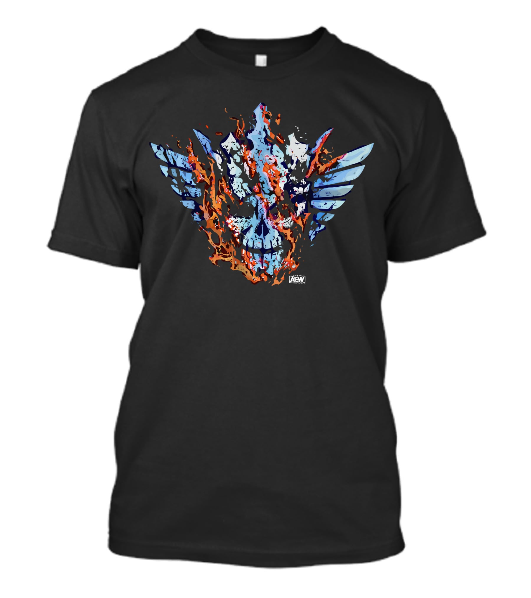 Cody Rhodes Backdraft AEW Skull Flame Wings T-Shirt