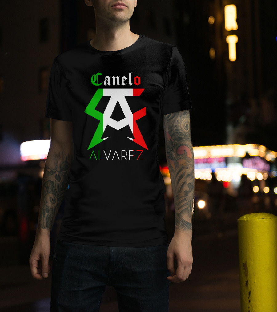 Canelo Alvarez Mexican Flag Colors CA T-Shirt