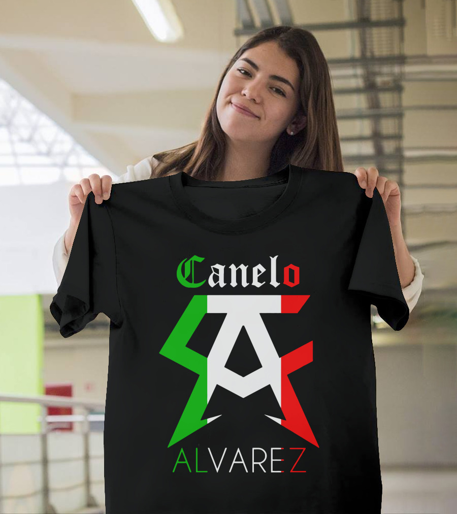 Canelo Alvarez Mexican Flag Colors CA T-Shirt