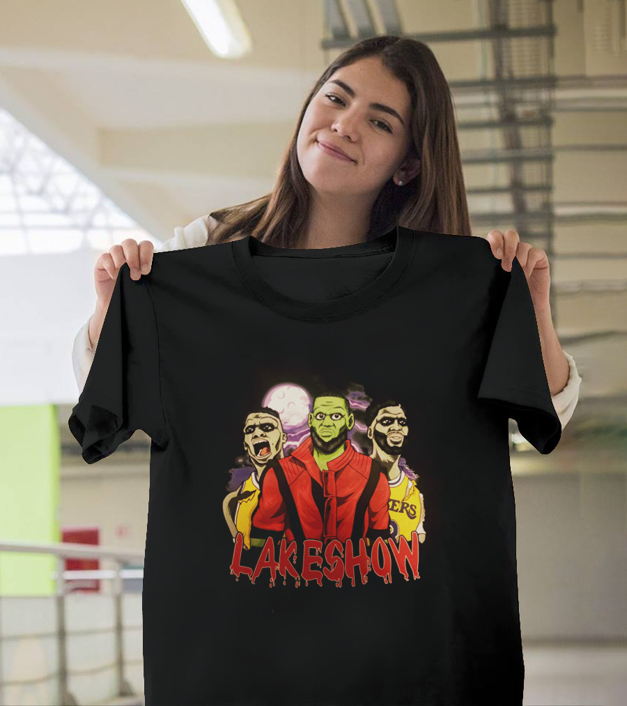 Lakeshow Halloween Russ Bron Brow Lakers Monster Trio T-Shirt