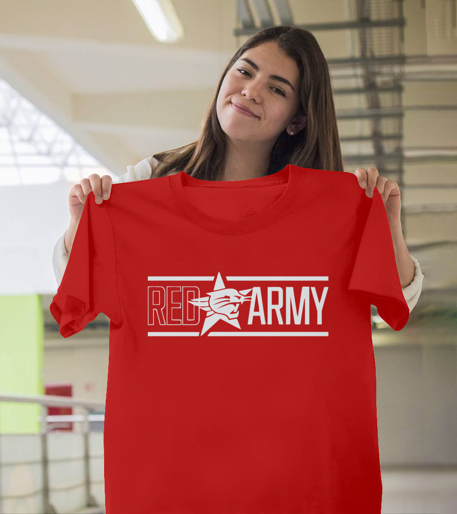 Red Perth Wildcats Fan Army T-Shirt