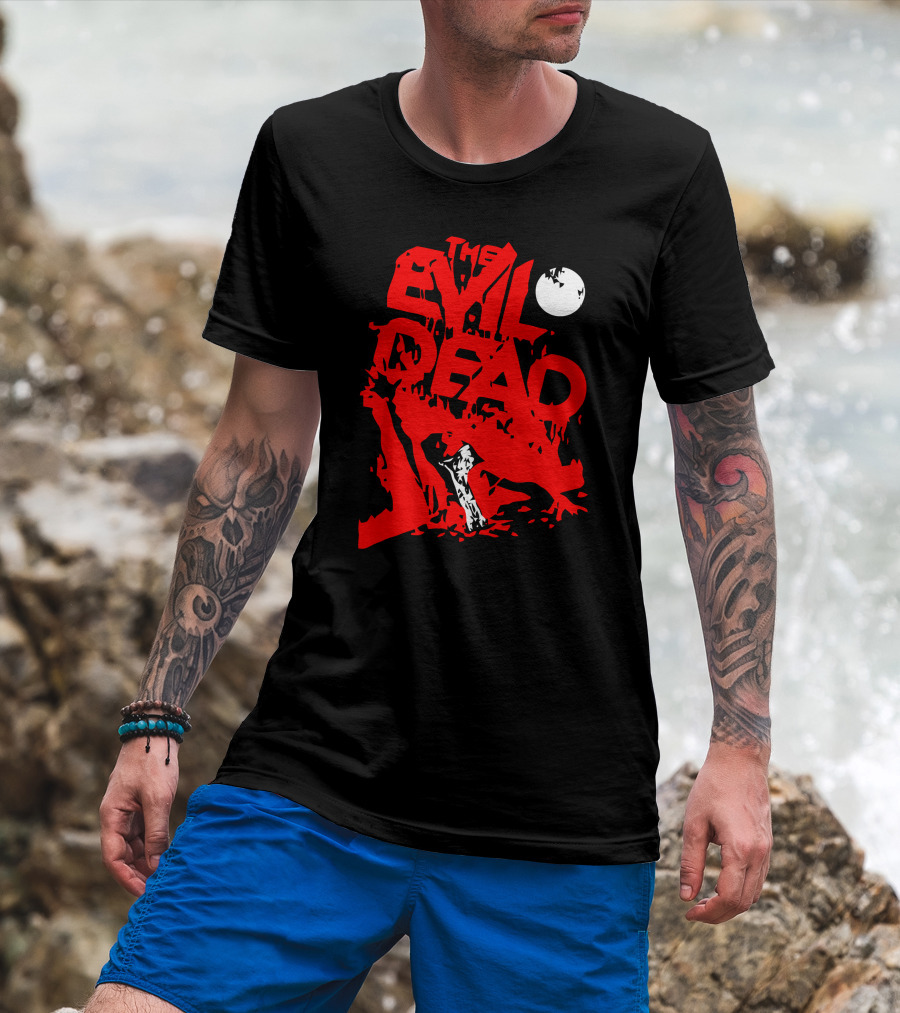 The Evil Dead Red Axe Moon T-Shirt