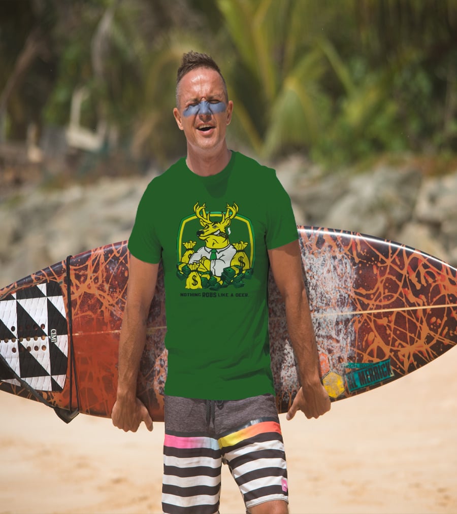 Nothing Robs Like A Deer Dollar Bags And Bills T-Shirt