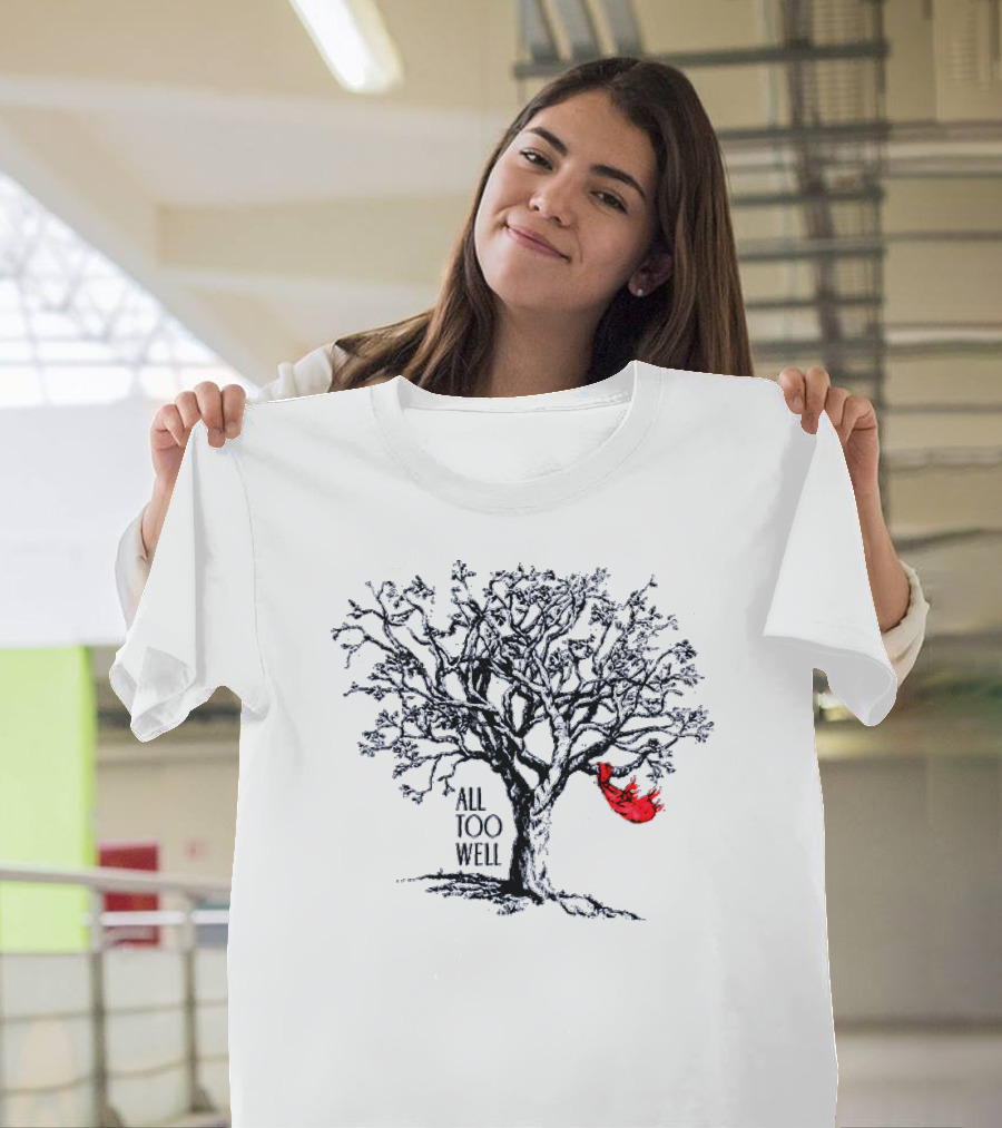 Taylor Swift All Too Well Tree with Red Scarf T-Shirt