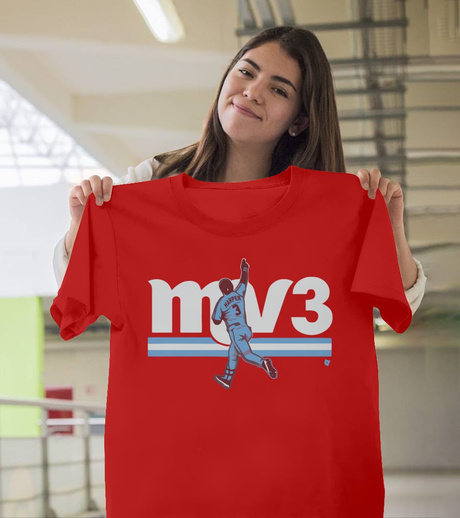 Mv3 Bryce Harper Athletic Tribute Jumping T-Shirt