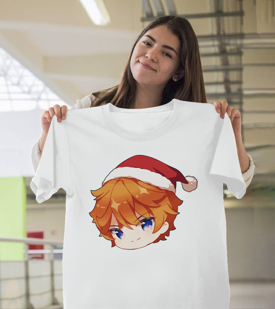 Griffin Burns Chibi Childe Xmas Santa Hat T-Shirt