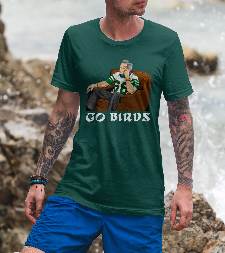 Go Birds Philadelphia Eagles Football 66 Jersey Fan T-Shirt