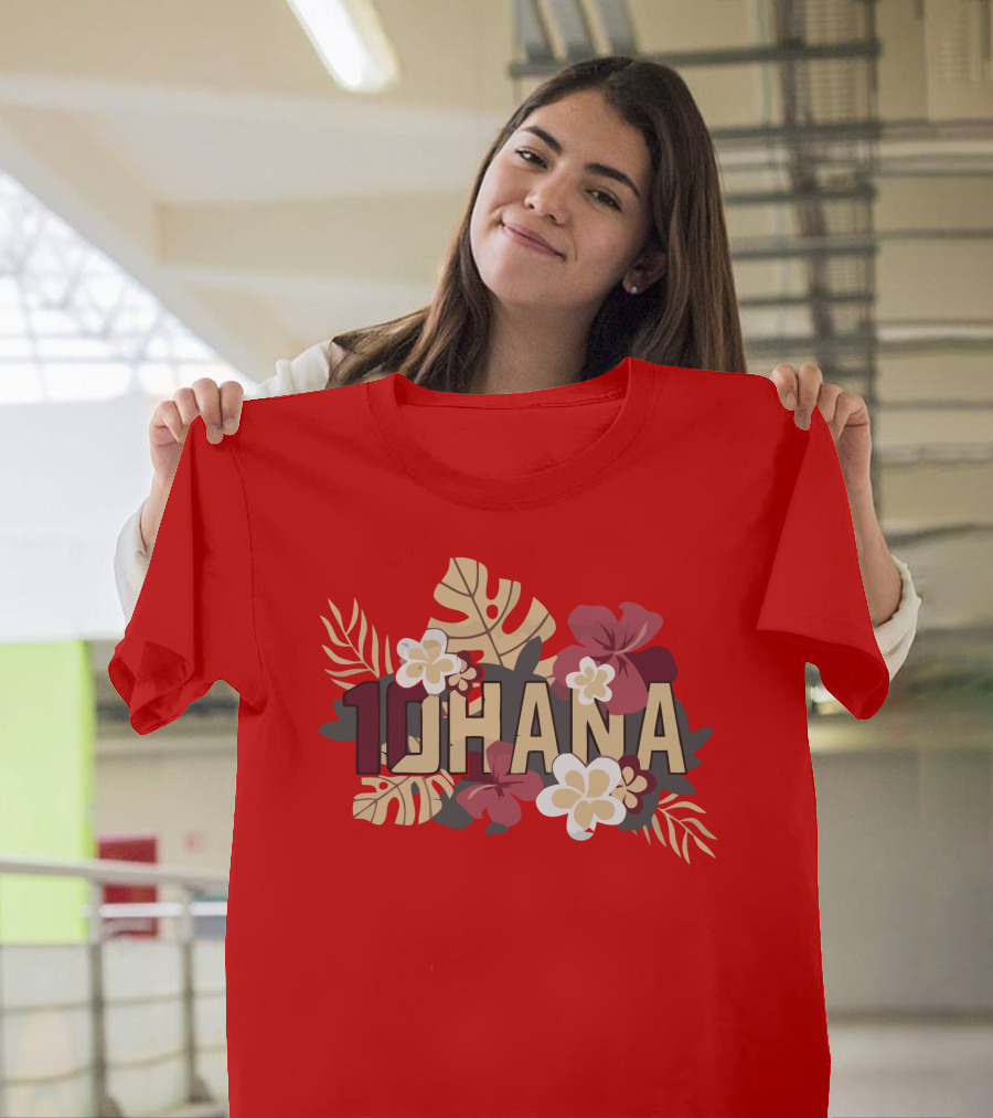 Mckenzie Milton 10Hana Hawaiian Garnet Floral T-Shirt
