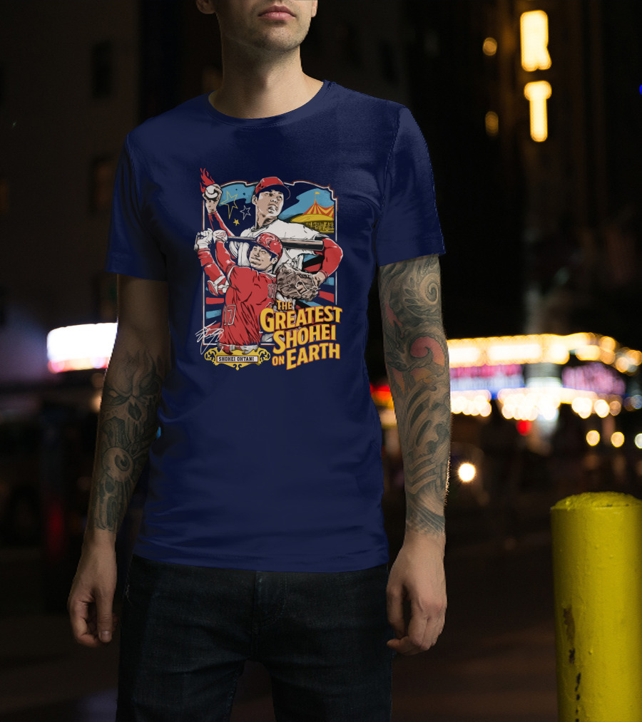 Shohei Ohtani Pitcher And Batter The Greatest Shohei On Earth T-Shirt