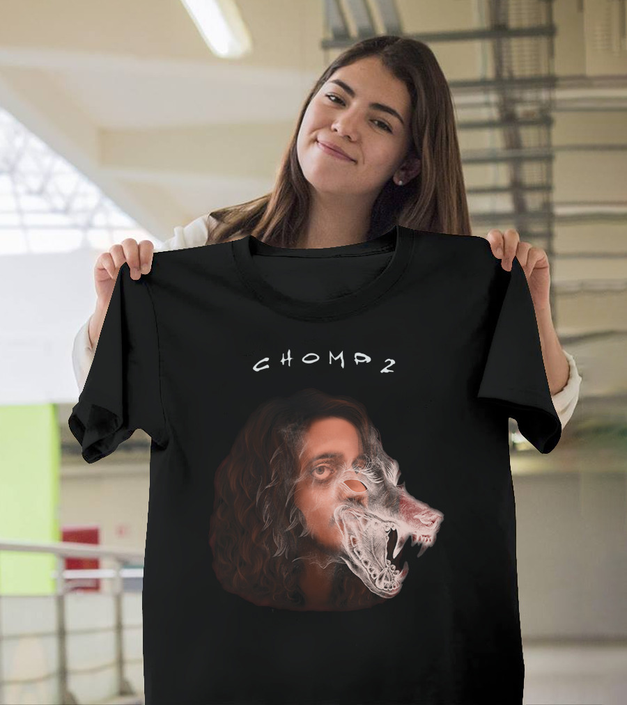 Russ Chomp 2 Smoke Wolf Face T-Shirt