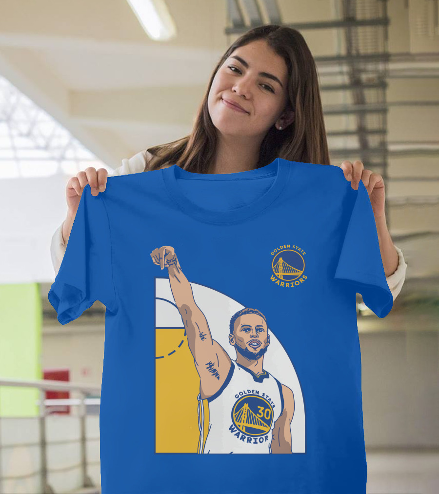 Stephen Curry Golden State Warriors NBA Royal 30 T-Shirt