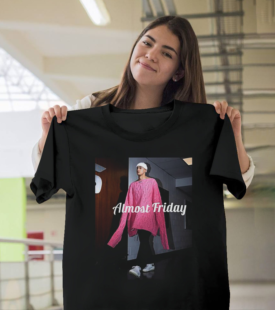 Almost Friday Deni Avdija Kyle Kuzma Pink T-Shirt
