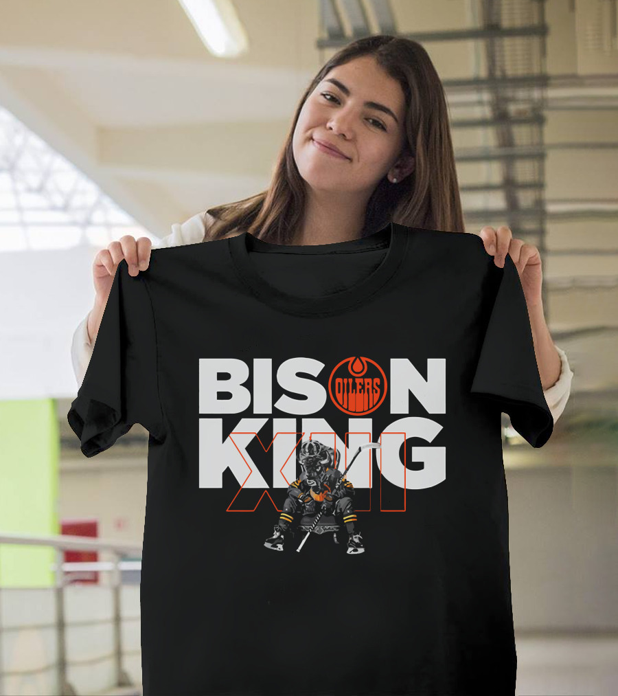 Oilers Bison King Hockey Player Edmonton T-Shirt