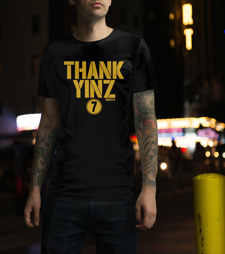 Thank Yinz 7 NFLPA Ben Roethlisberger Shop T-Shirt