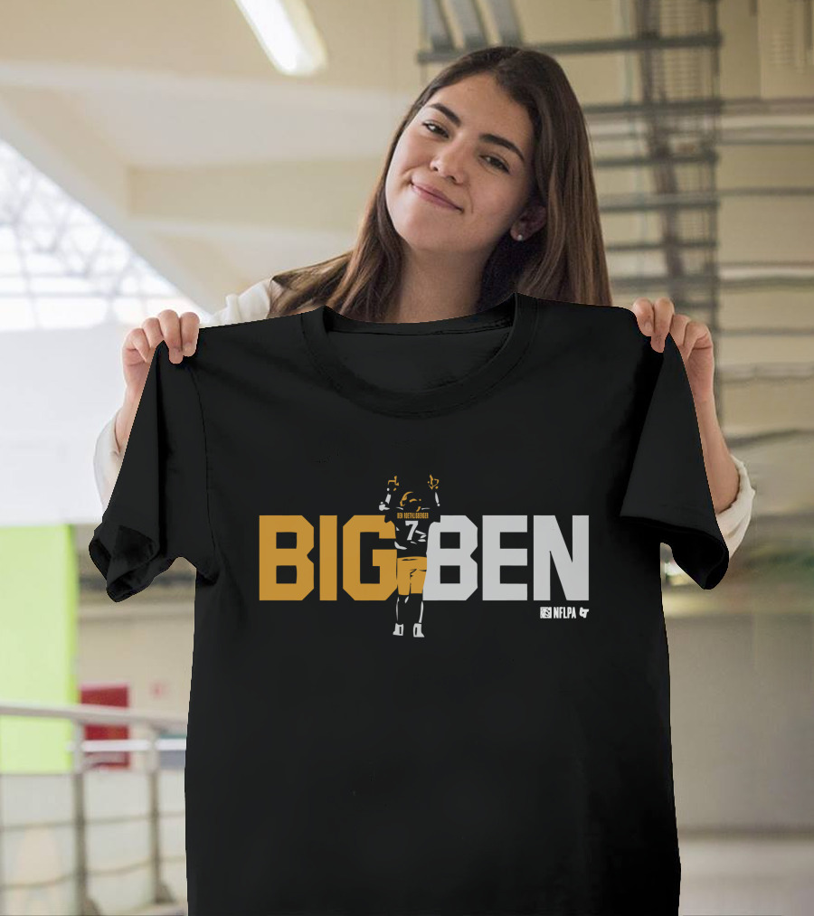 BIG BEN Ben Roethlisberger One Last Time NFLPA T-Shirt