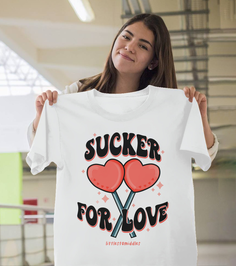 Sucker For Love Heart Lollipops Littlestomiddles T-Shirt