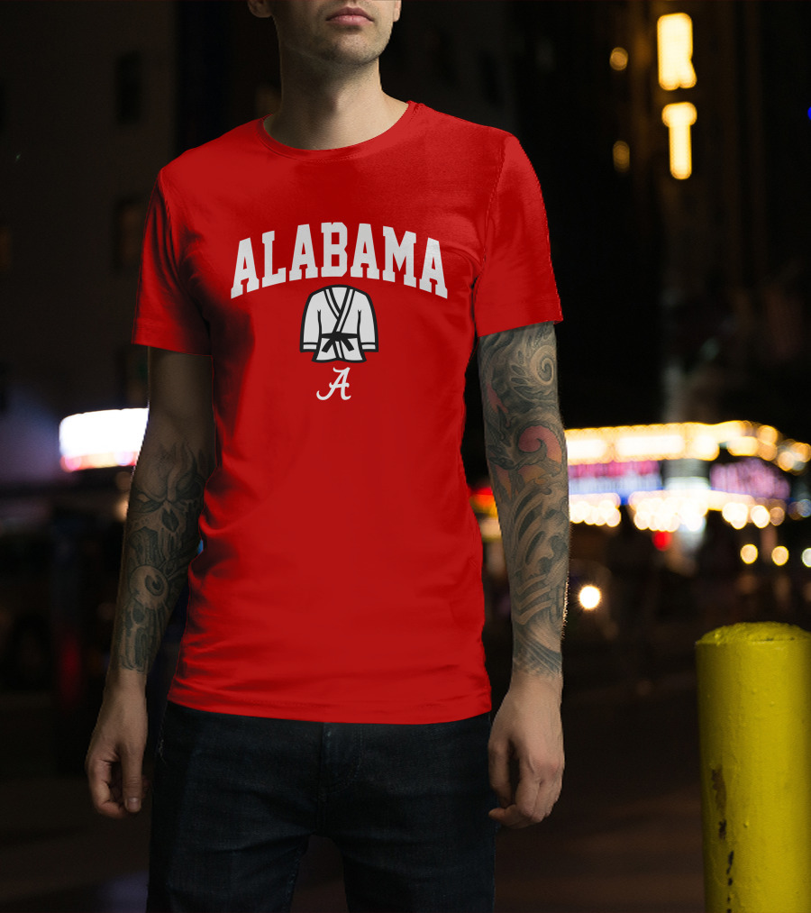Alabama Kimono Logo With Football Script 'A' T-Shirt