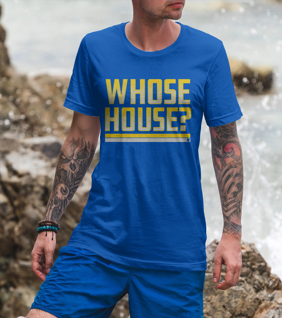 Los Angeles Rams Whose House Blue T-Shirt